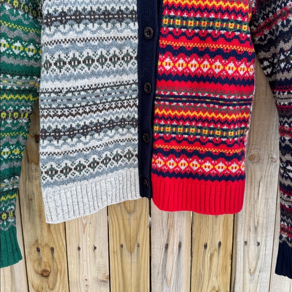Alex Mill fair isle color block Cardigan - Picture 9 of 11